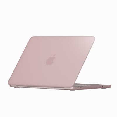 Lunso Geschikt voor MacBook Neo cover hoes - case - Mat Blush