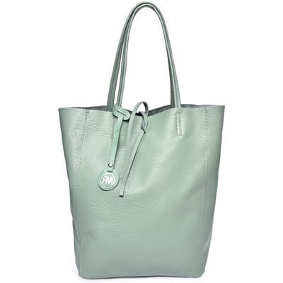 Roberta M Groen Rundleer Tas