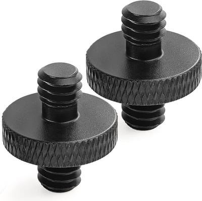 1/4 Draad Adapter Set voor Camera Statief, Microfoon Statief en Lichtstandaard - Geschikt voor DSLR en Camera Cage (Zwart)