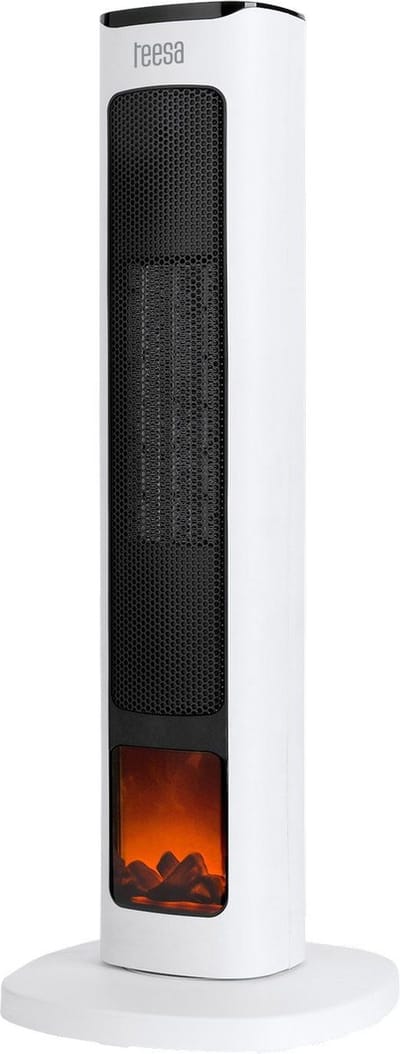 Teesa TSA8052 - Keramische ventilatorkachel - openhaard-imitatie - afstandsbediening