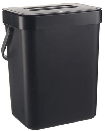 JHUBERS- Keukenafvalcontainer 3L - Compostbakje Keuken - Flip-top Ontwerp - Draagbare Handgreep - Hoogwaardig PP-Materiaal - Veilig en Duurzaam - Compostbak