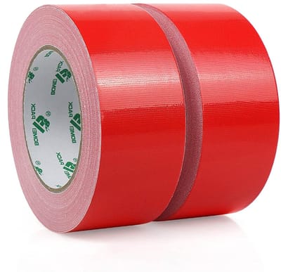 Premium Tissue Tape 50mm x 30m - Rood, UV-bestendig, Waterdicht, Sterke Hechting voor Verpakking en Creatieve Projecten