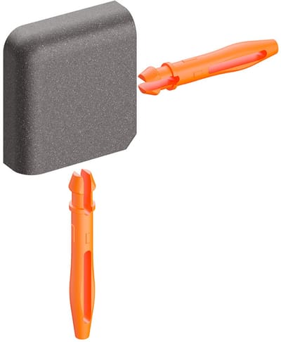 Schlüter Jolly TSLA buitenhoek structuur aluminium licht antraciet 10 mm