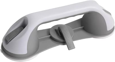 Veiligheidsbeugel - Douchegreep Steun - Badkamer Stabiliteit - Zuignap Bevestiging - 28 cm Lengte - Wit