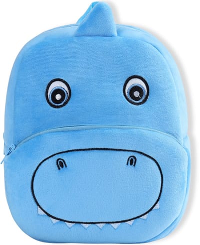 BoefieBoef Kinder Rugzak Dinosaurus - Rugtas Peuter & Kleuter - Schooltas, Boekentas, Gymtas & Logeertas - Dierendesign (0-5 jaar) - Lichtgewicht, Wasbaar & Duurzaam - Jongens en Meisjes - Perfect Cadeau Verjaardag, Feestdagen & Opvang - Blauw