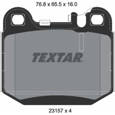 Remblokset TEXTAR 2315702, achter