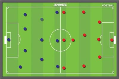 Sportec Magnetisch Voetbal Coachbord 60 X 45 Cm