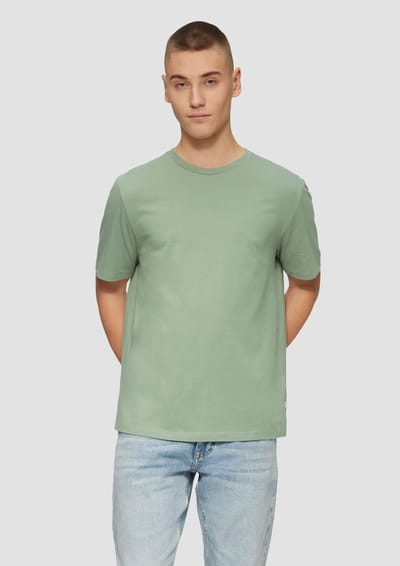 Q/S designed by - T-shirt - Maat S - Mannen - Groen - katoen