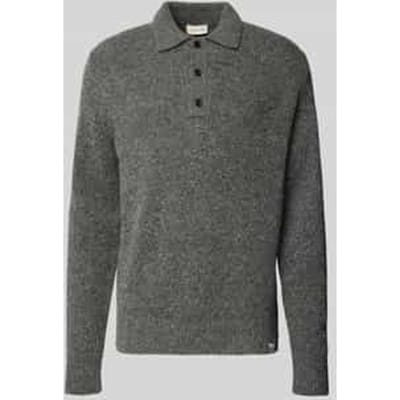 Gebreide pullover van wolmix met polokraag