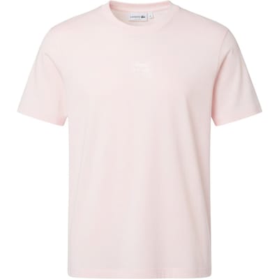 Lacoste Katoenen uniseks T-shirt met opdruk Jersey (Roze)