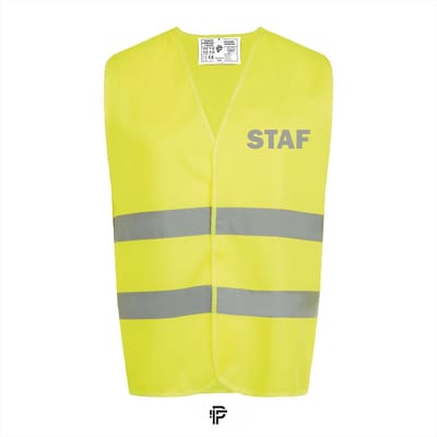 Veiligheidshesje STAF - Fluo Geel - Maat L - Reflecterende tekst - Veiligheidshesje voor Volwassenen – Veiligheidsvest - Gele Hesjes