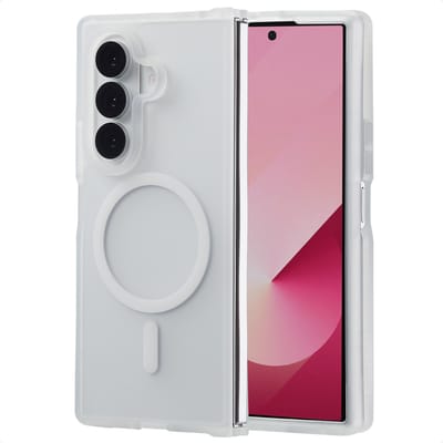 imoshion Hoesje - Geschikt voor Samsung Galaxy Z Fold 7 - Color Guard Backcover met Magnetische Ring - Wit