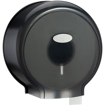 Jumbo Toiletpapierrol Dispenser Ponsvrij Waterdicht Wandmontage Enkele Rol Tissue Dispenser transparant zwarte kleur