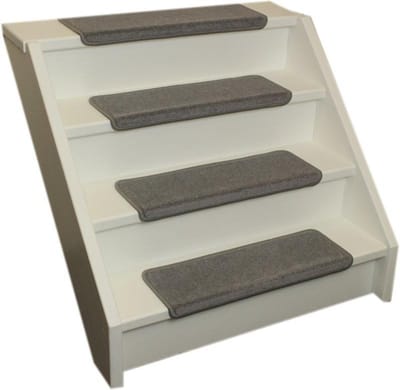 Elite Trapmatten - 15 stuks - Elite-Soft licht Grijs - 56x17x3,5 - Rechthoekig