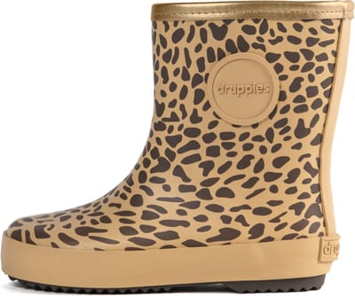 Druppies Baby - Panter Laarsjes - Kraamcadeau - Meisje - Natuurrubber - Nature - Maat 20