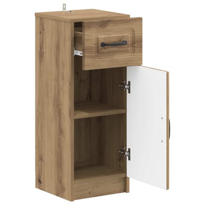 vidaXL - Badkamer - Opbergkast - UTRECHT - Artisanaal - eiken - 30 - x - 31 - x - 77 - cm