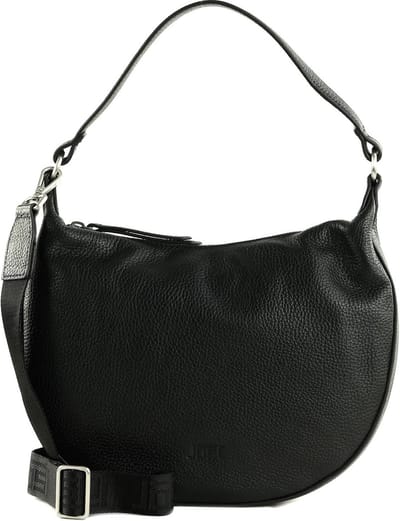JOST Leren Schoudertas Vika Hobo Bag Nero Zwart