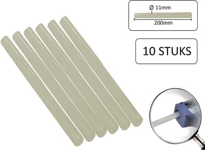 Benson Lijmpatronen voor Lijmpistool - Ø 11 mm - 200 mm Lang - 10 stuks