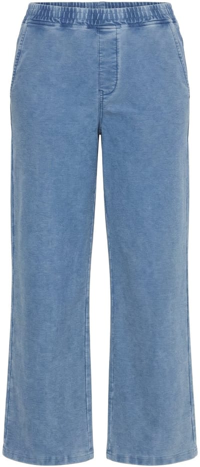 Angel of Style - Dames - Instapjeans wijde pijp stretchdenim look - Licht blauw denim - Maat 42