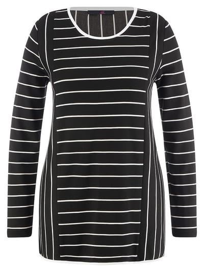 Shirt een ronde hals Van Emilia Lay zwart