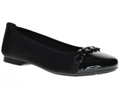 Jana Ballerina Comfort Zwart maat 38