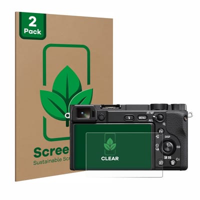 2 Stuks Screenprotector voor Sony Alpha 6100 / 6100A - Hoogwaardige Beschermfolie transparant