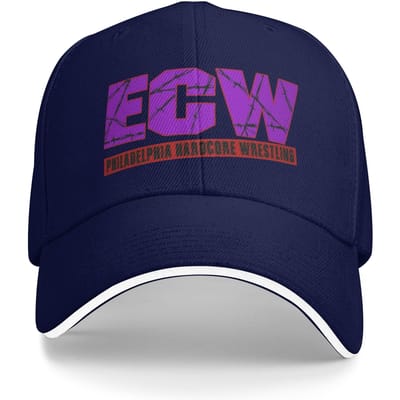Ecw Hardcore Wrestling Baseballpet Mannen Vrouwen Ontwerp Truckerpet Zomer Casual Wandelen Vissen Zonbescherming Baseballpetten One Size blue