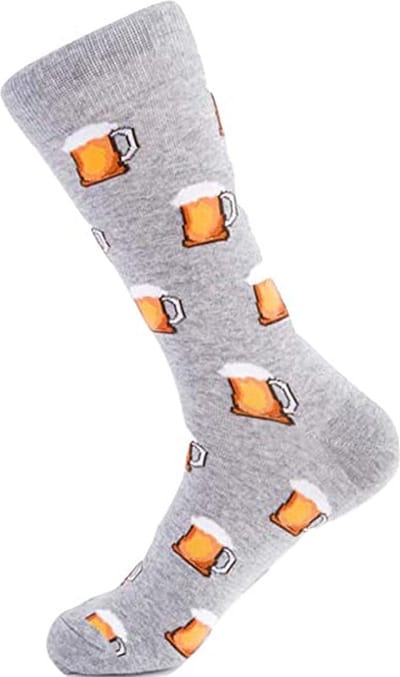 Malinsi® Grappige Sokken Bier - Leuke Huissokken Heren - Gekke Cadeaus Drank - Cadeautjes Volwassenen - Funny Socks - Vrolijke Geschenkset Giftset met Print - Cadeau voor Mannen Papa Vader - Vaderdag Geschenk Kados - Vaderdagcadeau Verjaardag