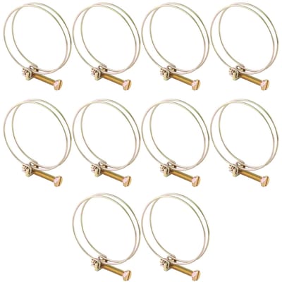 Staal Verstelbare Schroefklem Waterslang Pijpklem Hoepel Loodgieterswerk (59mm64mm) beige