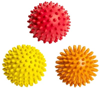 Dailygoods - Spiky Massage Ballen - Voet Massager - Ontspanning - 7.5CM - Spieren Weefsel - Perfect voor Yoga en Sport - Kleur Willekeurig