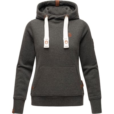Navahoo Dames Hoodie Damlaa – Warme Capuchontrui met Hoge Kraag