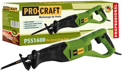 Procraft PSS1600 reciprozaag 800 watt + zaagblad