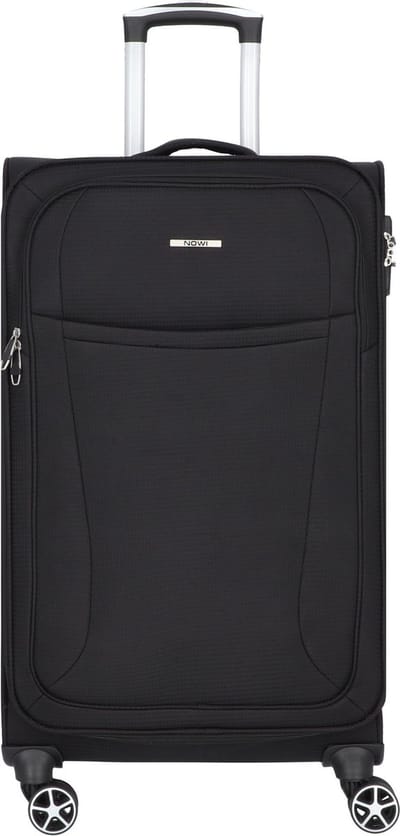 NOWI Edinburgh 4 wielen Trolley 75 cm - Zachte bagage - TSA slot - schwarz