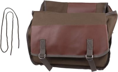 Dubbele Fietstas - Achtertas Fietsdrager - Fietsen Opbergen - Innovatief Gelaagd Ontwerp - 40x33 cm - Khaki