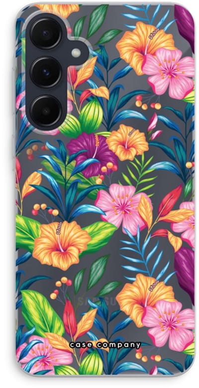 Case Company® - Hoesje geschikt voor Samsung Galaxy A55 hoesje - Tropisch 2 - Soft Cover Telefoonhoesje - Bescherming aan alle Kanten en Schermrand