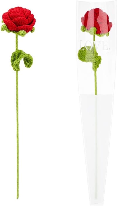 Store_7 - Handgemaakte gebreide rozen - Kunstmatige bloemen - Voor