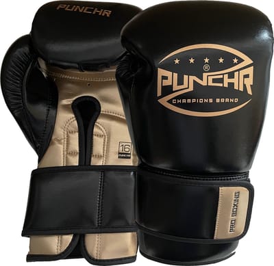 PunchR™ Pro Range Bokshandschoenen Zwart Goud - 10 OZ