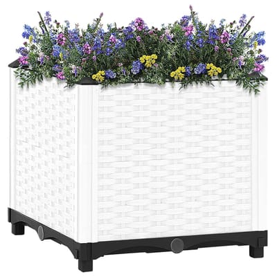 vidaXL - Plantenbak - verhoogd - 40x40x38 - cm - polypropeen