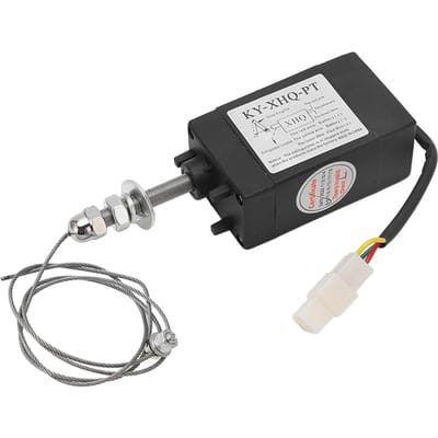 Électrovanne d'arrêt pour moteur diesel Servomoteur Commande Électrovanne d'arrêt de générateur Mise hors tension NF 24V