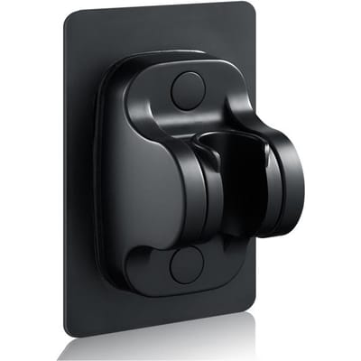 Pommeau de douche à jet monomode Spa Message haute pression Grand panneau Mitigeur d'appoint Robinet de salle de bain Accessoires Ensemble Support de tuyau 4.72 inch black