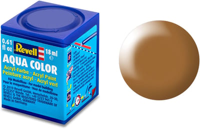 Revell Hobbyverf Acrylverf - Aqua #382 Wood Brown - Satin - RAL8001 - Acryl - Verf potje - 18 ml