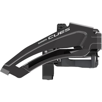 Shimano Cues U8010-l Lc Voorderailleur Zilver 2 x 10-11s