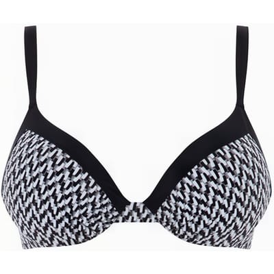 Femilet Sw Bra Tshirt Plunge Black / White Maat: E70 | Bikini's Outlet | Dames | Zwart