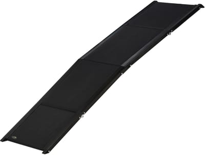 TamTrade - Loopplank hond - Hondentrap - Hondenloopplank - Inklapbaar - Antislip - 158x43.5x2.5 - Gewicht tot 60kg - Zwart