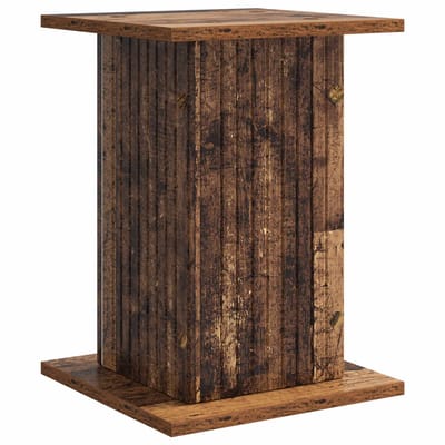 vidaXL - Plantenstand - Oud - hout - 30,5 - x - 30 - x - 43 - cm - Bewerkt - hout