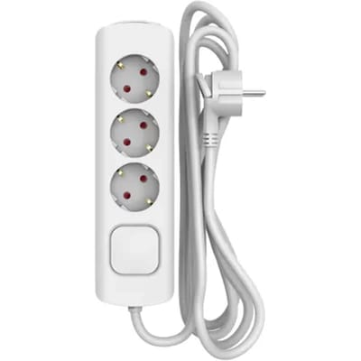 Sencys Stekkerdoos 3-voudig Wit 3 Meter