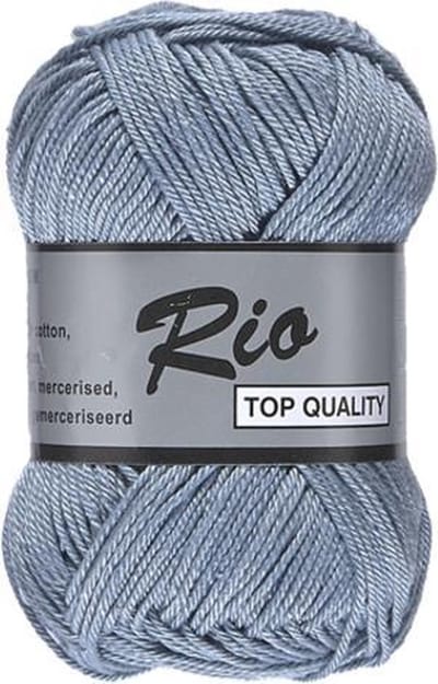 Lammy yarns Rio katoen garen - midden grijs (839) - naald 3 a 3,5 mm - 1 bol