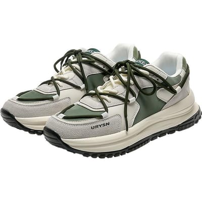 Chaussures décontractées de niche pour hommes, tendance mode, chaussures décontractées à semelle épaisse résistantes à l'usure, chaussures de sport pour hommes, chaussures légères et respirantes 44 vert