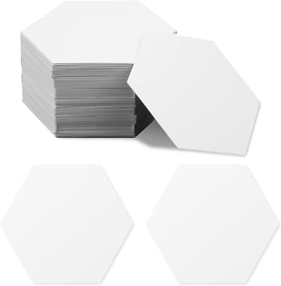 200 Stuks Papieren Sjablonen voor Quiltprojecten, 2.5cm Hexagonvormen voor Patchwork en Quilten, Ideaal voor Creatieve Handwerken