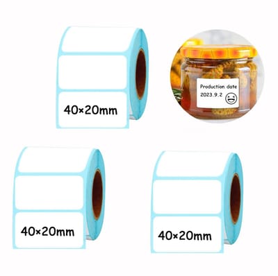 Dailygoods - Thermische Etiketten, 3 Rollen van 1000 stuks - Zelfklevend en Waterdicht
